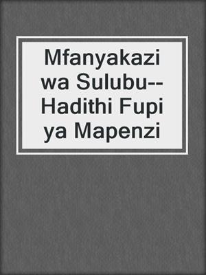 cover image of Mfanyakazi wa Sulubu--Hadithi Fupi ya Mapenzi